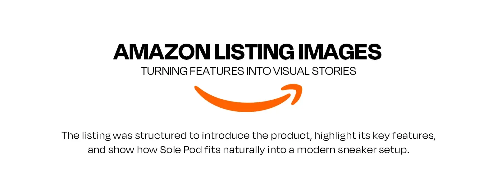 Amazon listing images frame: turning features into visual stories for SOLE Pod
