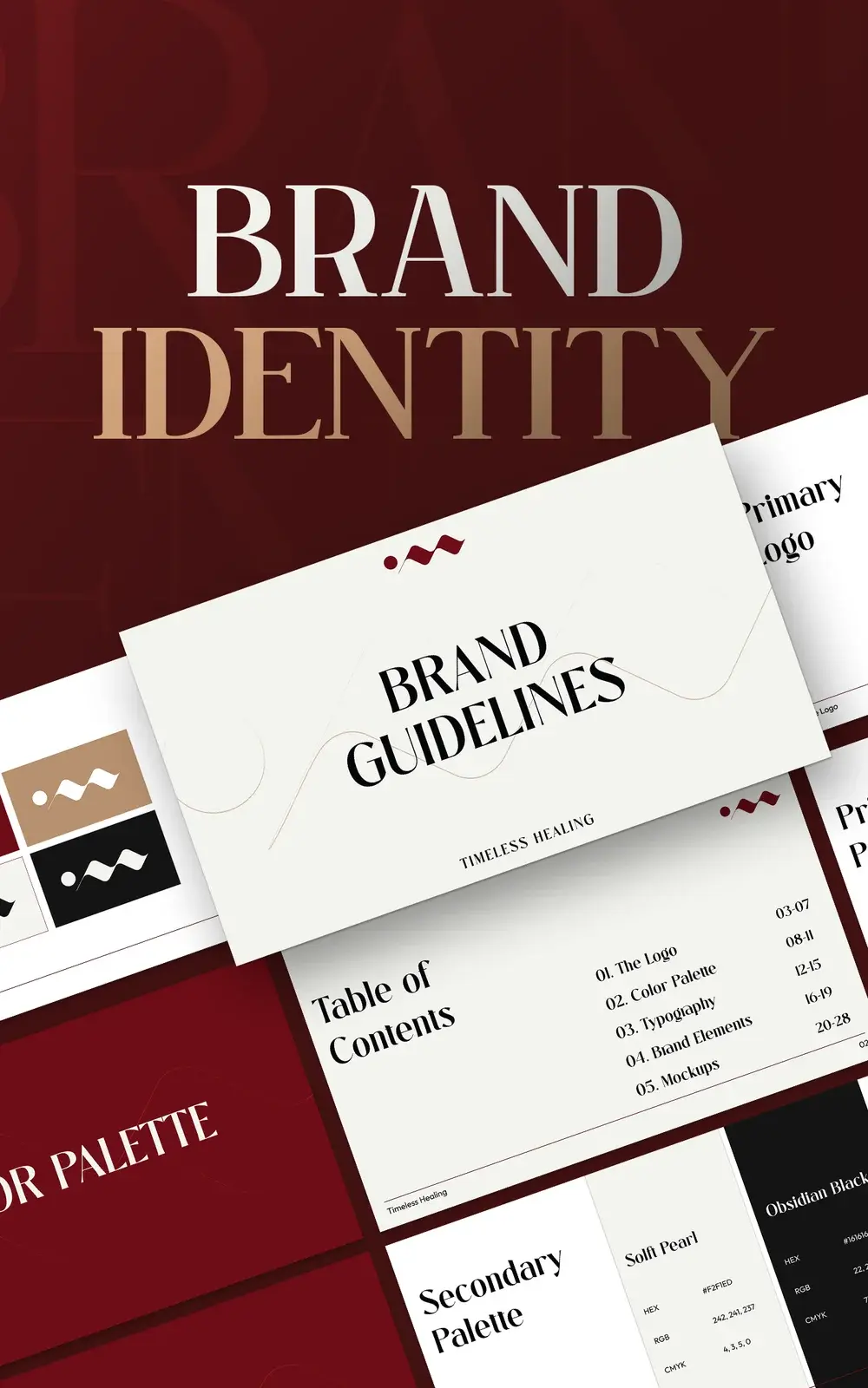 Timeless Healing Brand Identity cover
