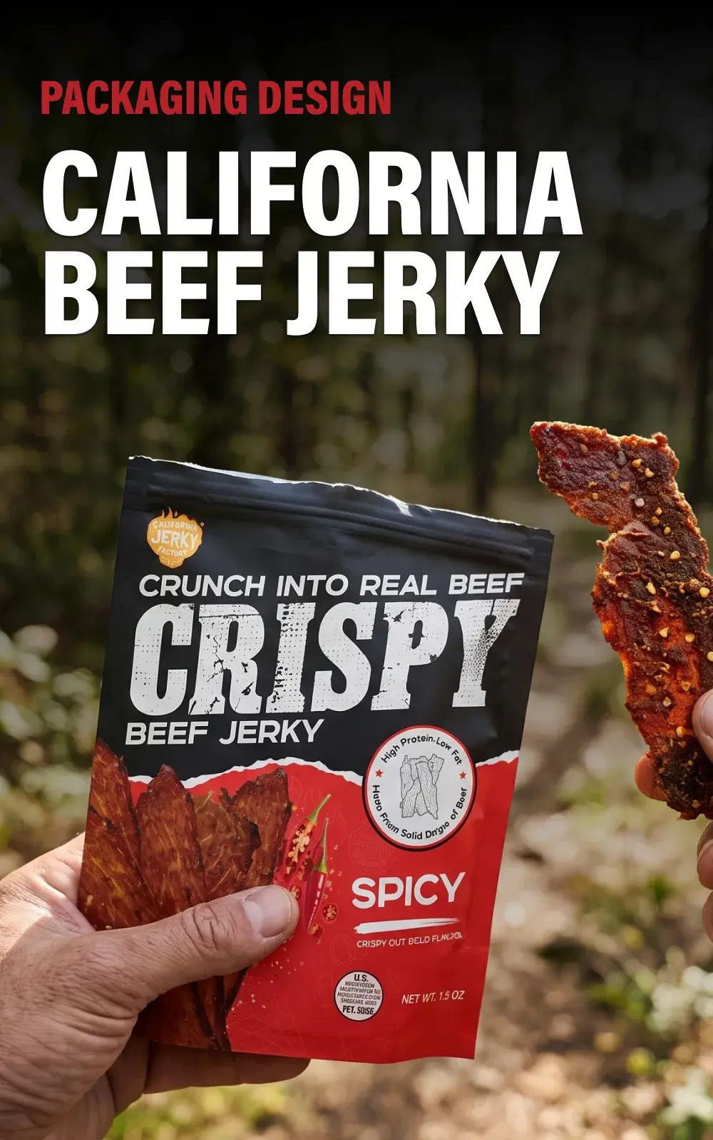 California Beef Jerky Packaging · Packaging & Product Design case study cover