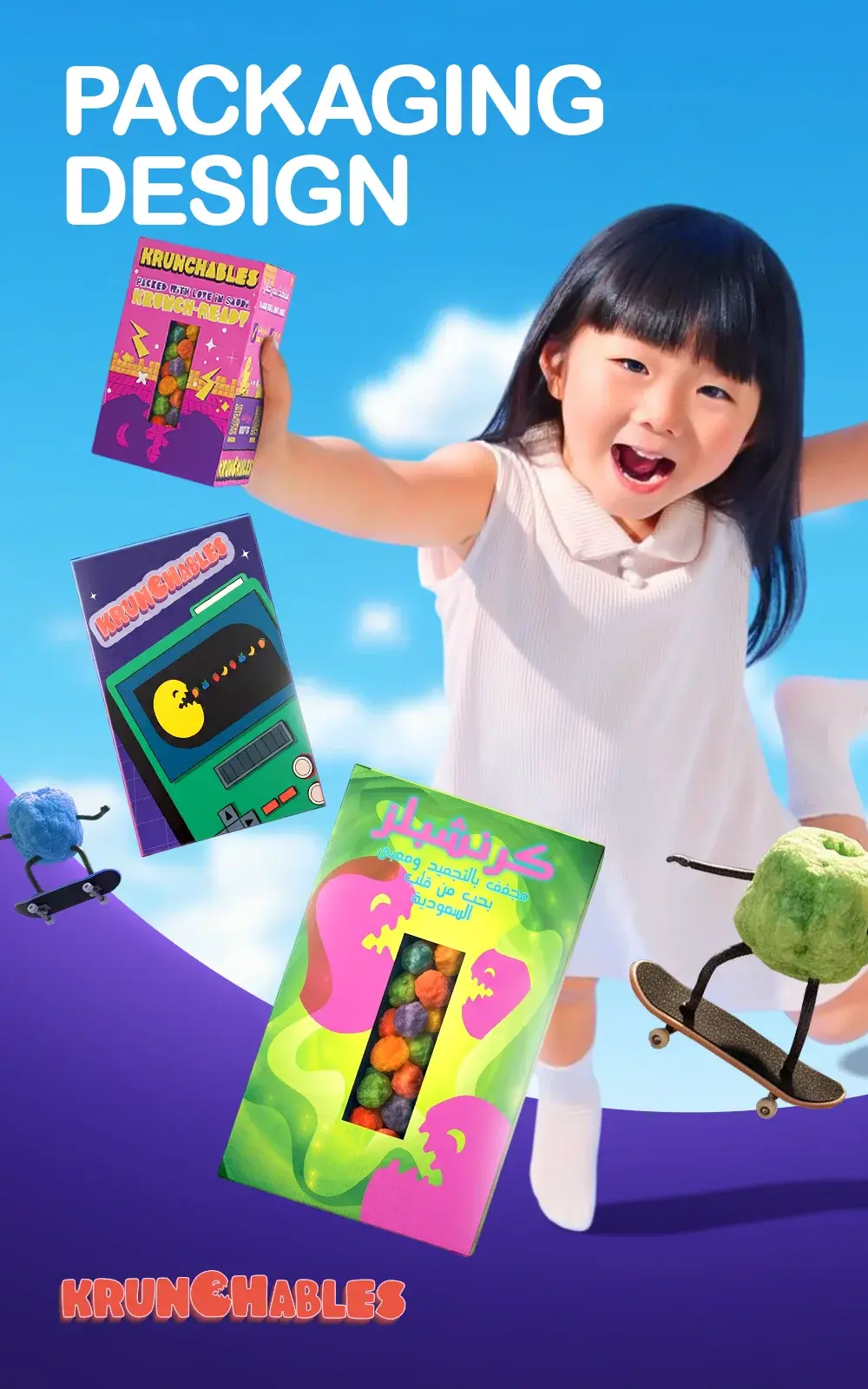 Krunchables Freeze-Dried Candy Packaging · Packaging & Product Design case study cover
