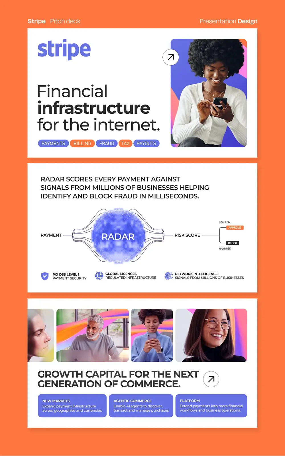 Stripe Pitch Deck Concept · Pitch Decks & Presentations case study cover