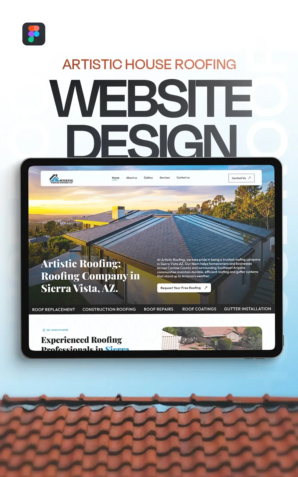 Artistic Roofing Systems Website · UX/UI, Web & App Design case study cover