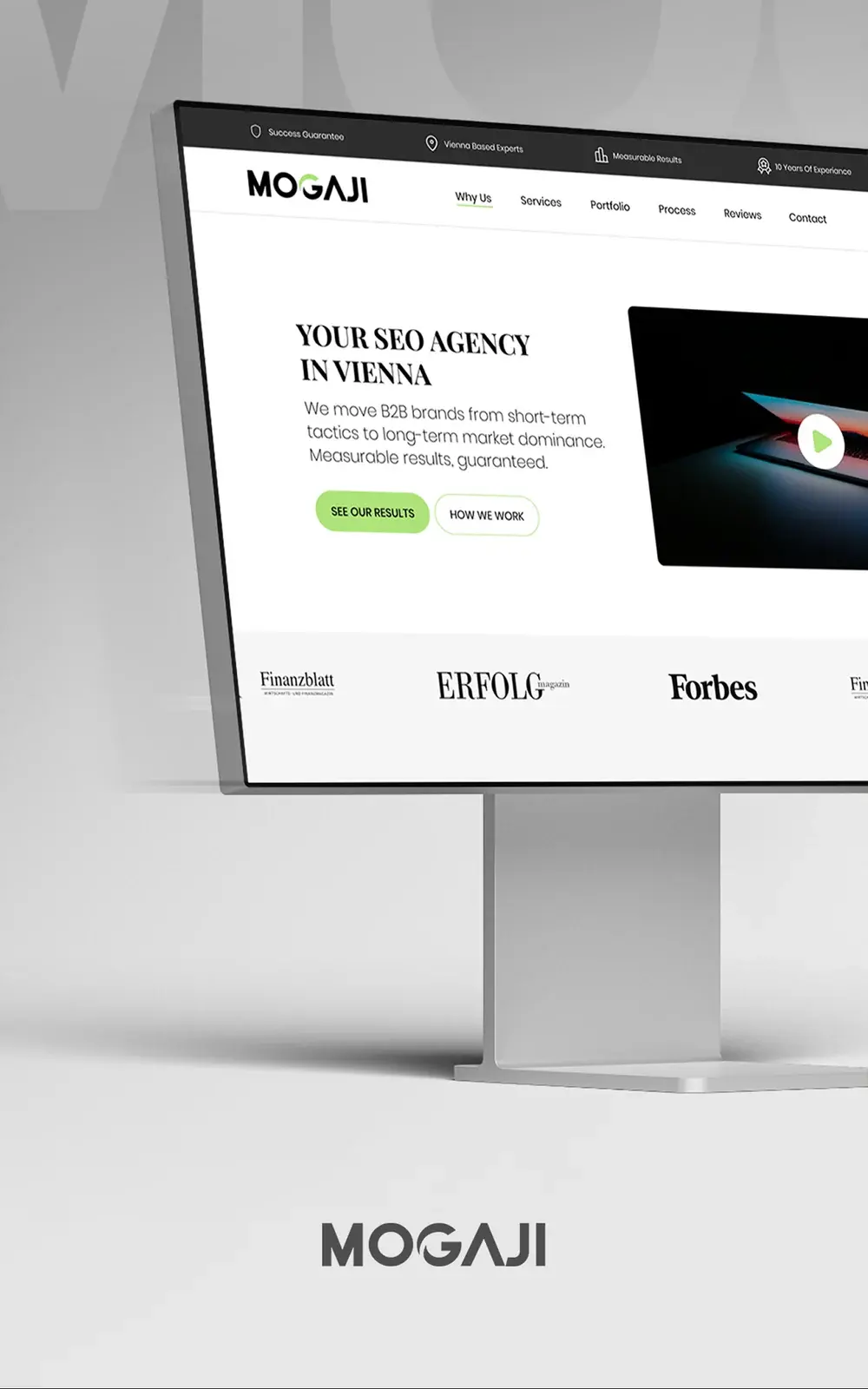 Mogaji SEO Agency Landing Page · UX/UI, Web & App Design case study cover