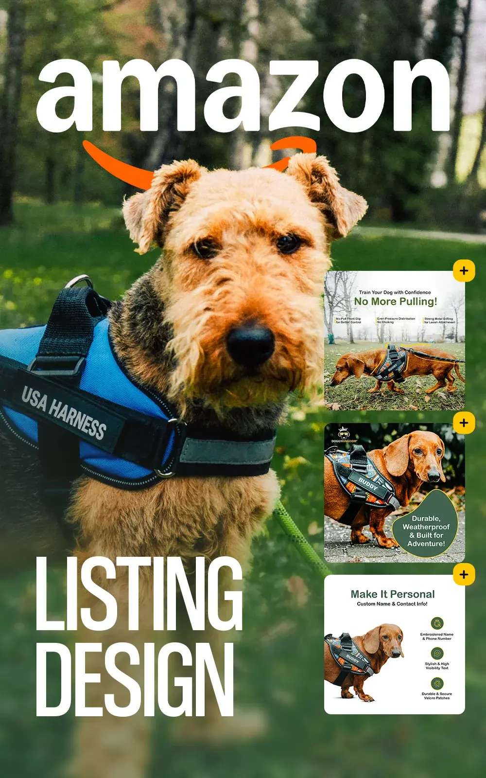 Doggy Kingdom No-Pull Dog Harness Amazon Listing Images cover
