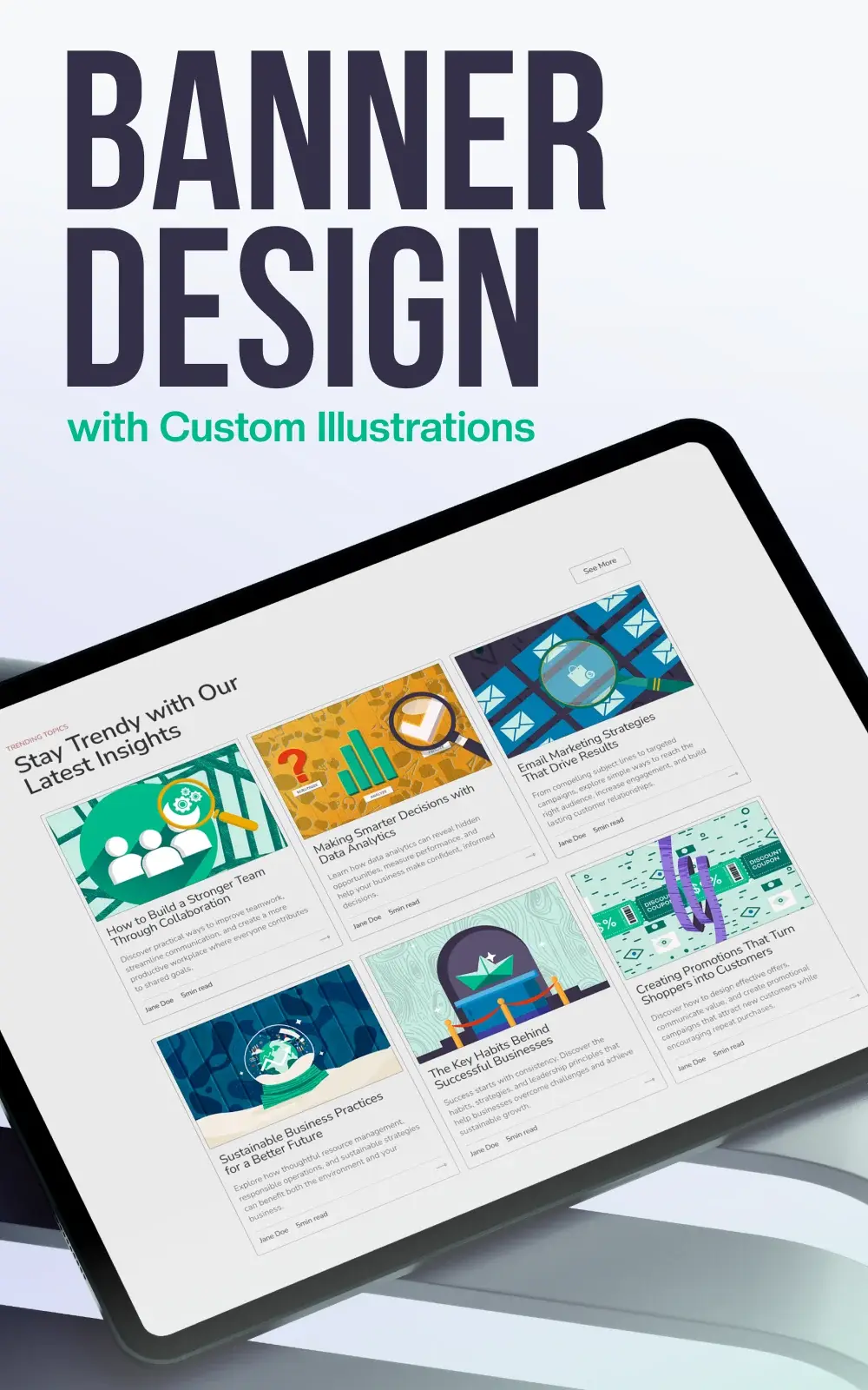 2 Visions Blog Banner Illustrations cover