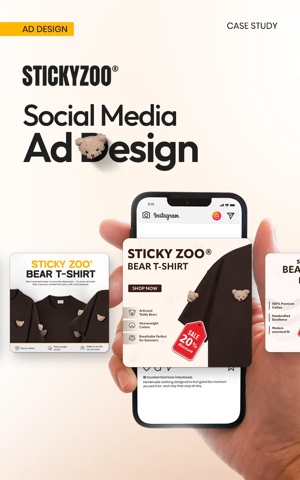 Sticky Zoo Social Media Ad Design · Graphic & Digital Design case study cover