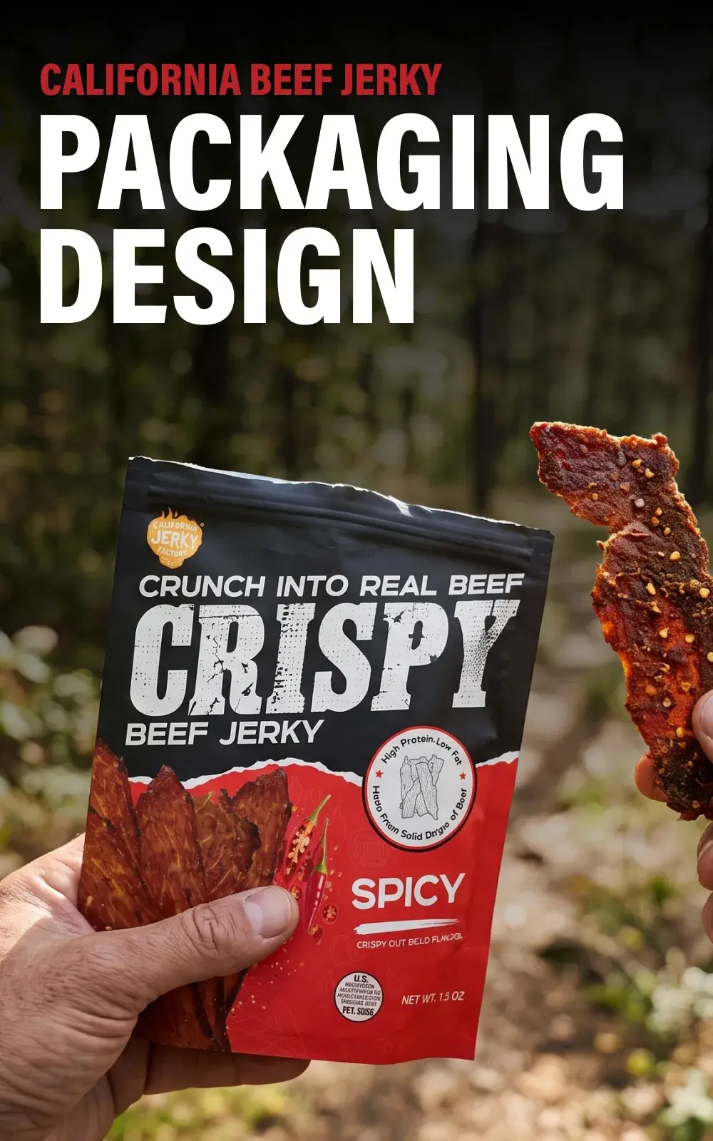 California Beef Jerky Packaging cover