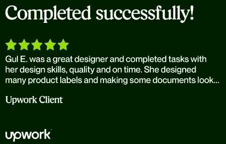 Upwork review screenshot from Jennifer Fausner
