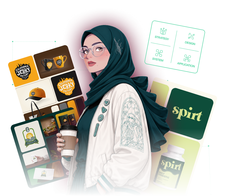 Brand identity and logo design by Gul E Lala: logo systems, packaging and brand boards for food, tea and supplement brands