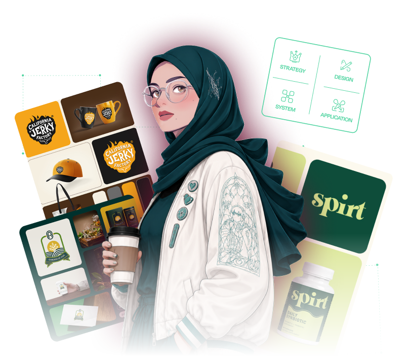Brand identity and logo design by Gul E Lala: logo systems, packaging and brand boards for food, tea and supplement brands