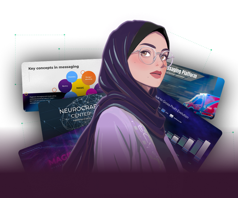 Pitch deck and presentation design preview